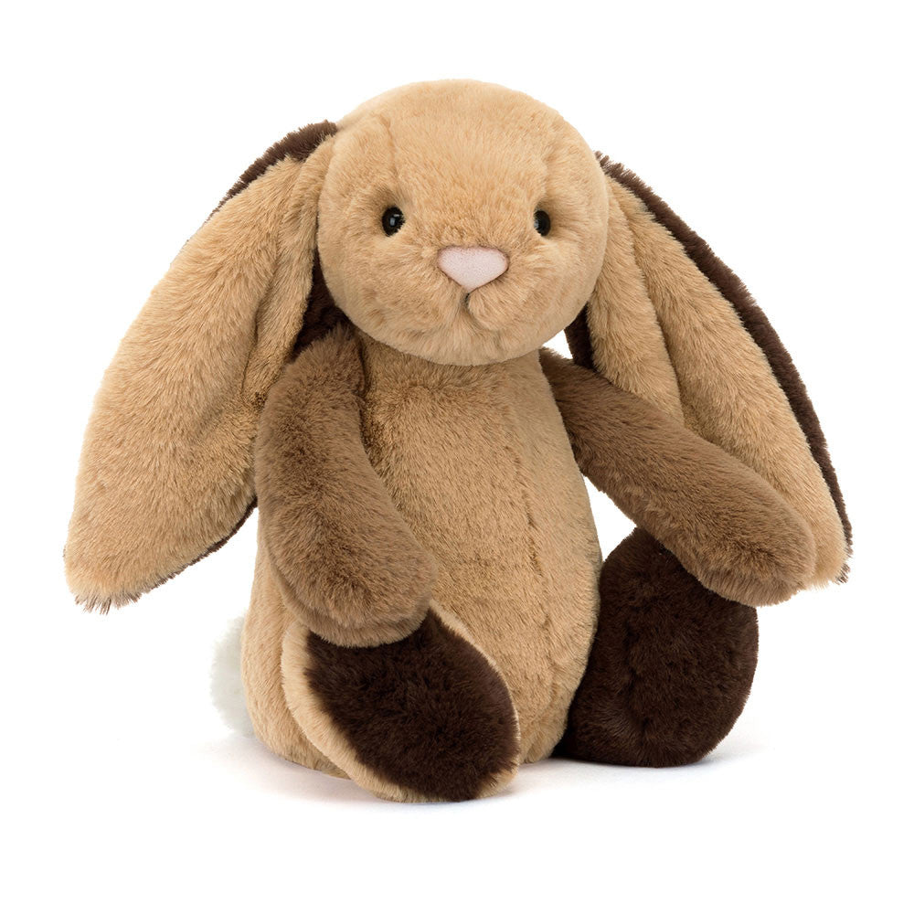 Jellycat Bashful Patchwork Brown Bunny (1+)