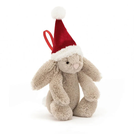 Jellycat Bashful Christmas Bunny Hanging Decoration