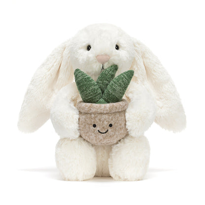Jellycat Cream Bunny with Plant (0+)