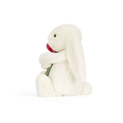 Jellycat Cream Bunny with Rose (0+)