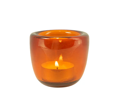 Glass Handmade Tealight Holder Almond Shell