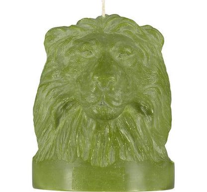 Candle Animal Head Lion Olive