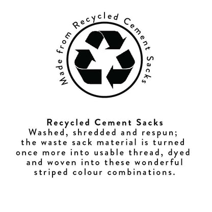 Eco Woven Plant Pot Cover/Storage Basket in Tuscan Yellow, Pearl & Rose Beige (Large 25cm)