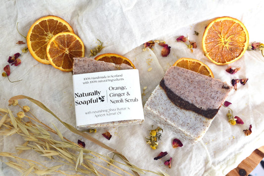 Orange, Ginger & Neroli Scrub Handmade Soap
