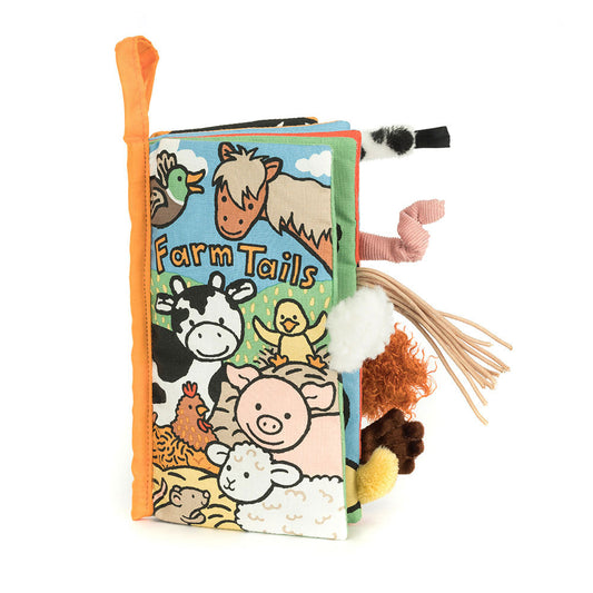 Jellycat Fabric Book Farm Tails (0+)