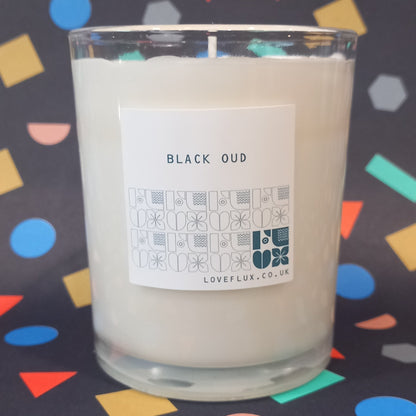 Flux Large Plant Wax Candle - Black Oud