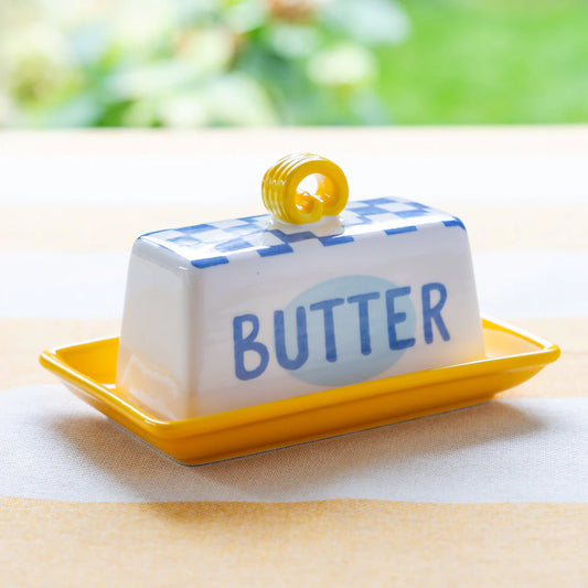 Small Butter Dish Blue