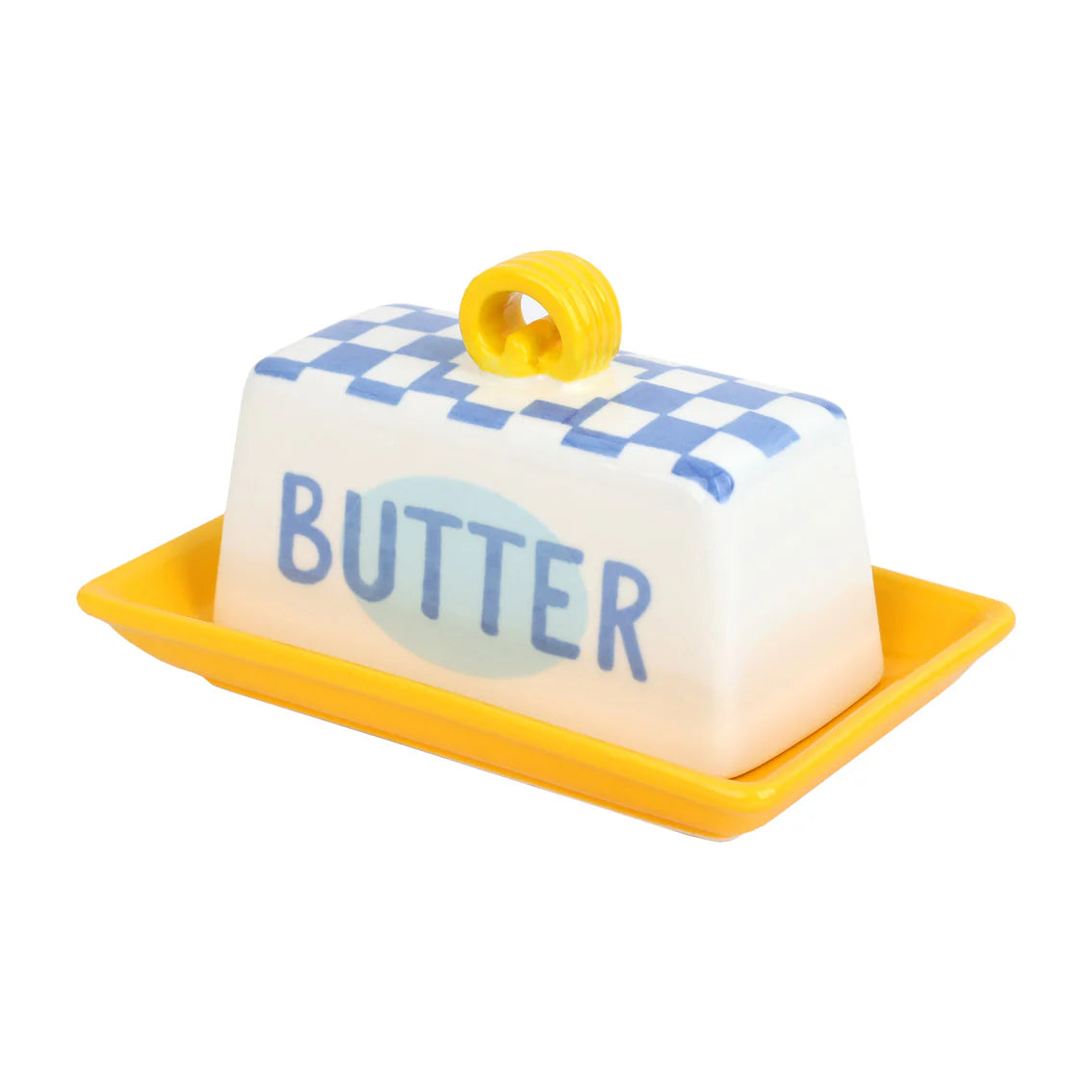 Small Butter Dish Blue