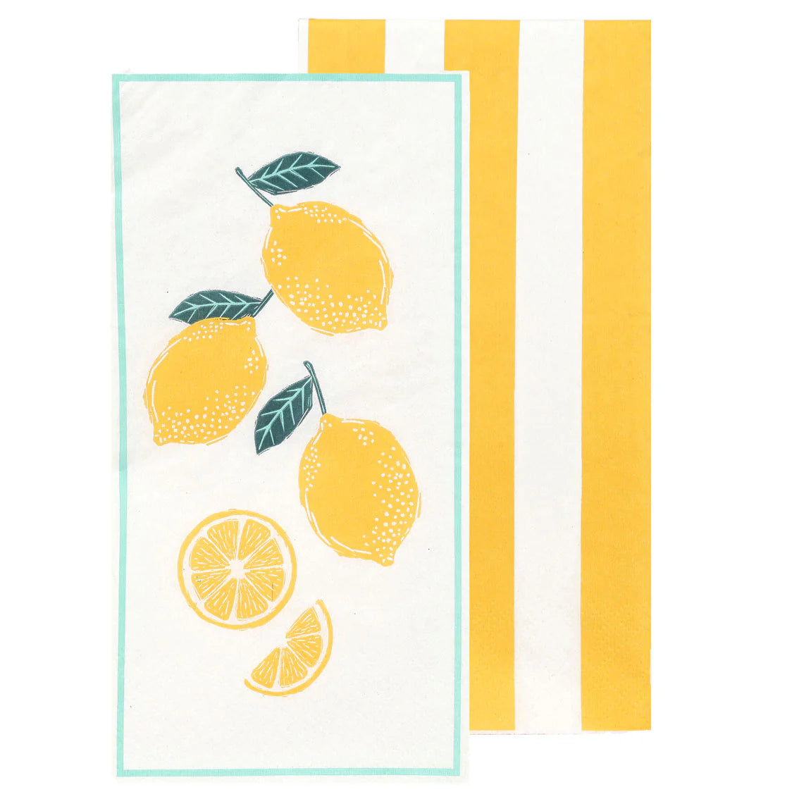 16pk Paper Napkins Lemon Long Lunch