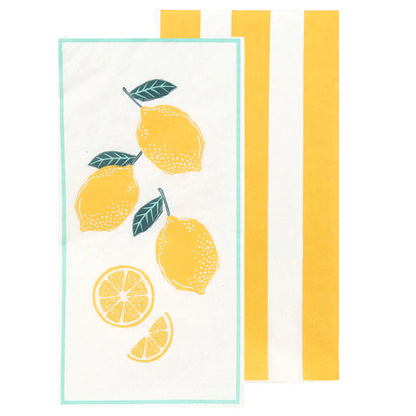 16pk Paper Napkins Lemon Long Lunch