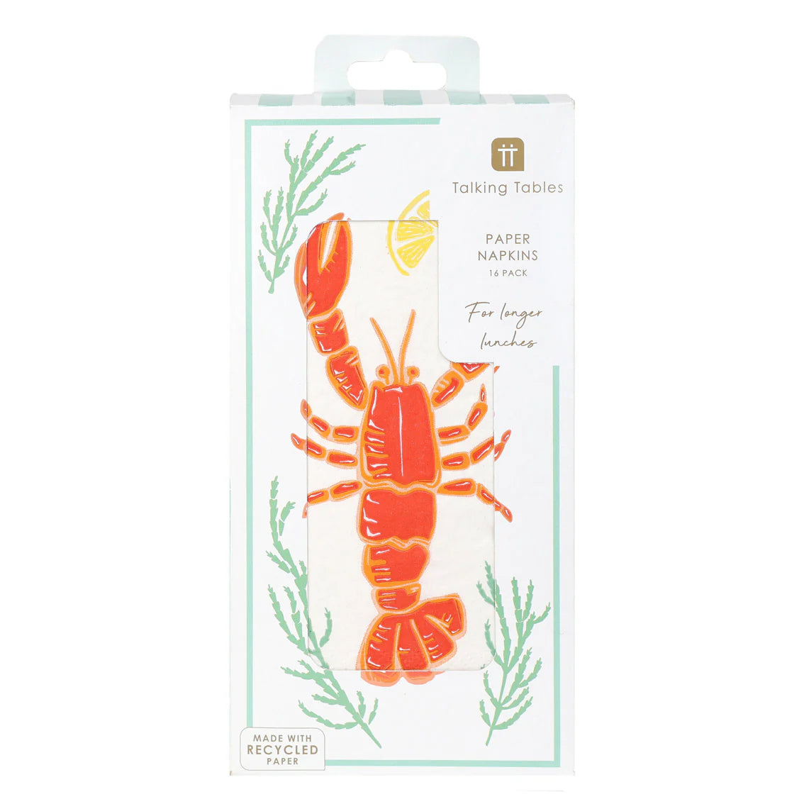 16pk Paper Napkins Lobster Long Lunch