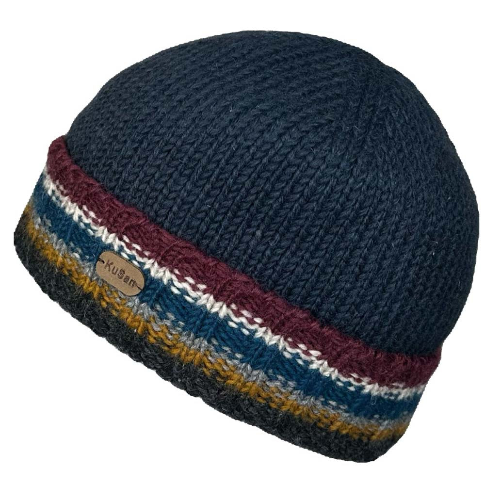 KuSan Beanie Pull On Turn Up (Navy)