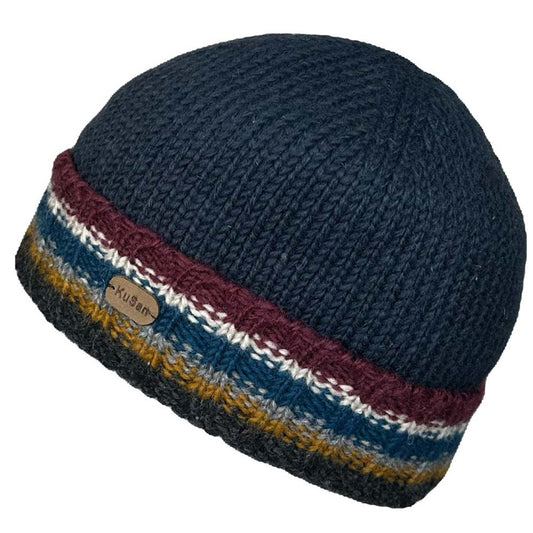 KuSan Beanie Pull On Turn Up (Navy)