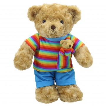 Wilberry Dressed Animal Rainbow Bear (1+)