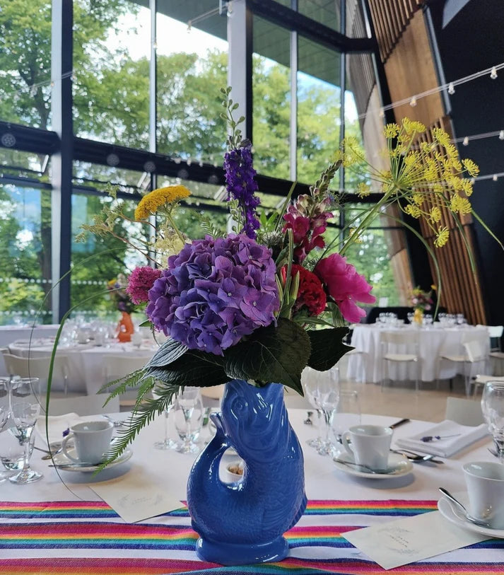 Gluggle Jug XL Lustre Sea Blue | The Original Gluggle Jug Factory