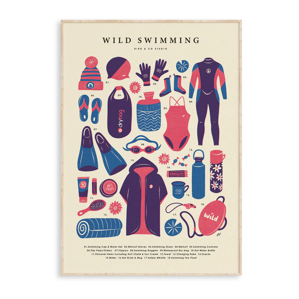 A4 Print Wild Swimming