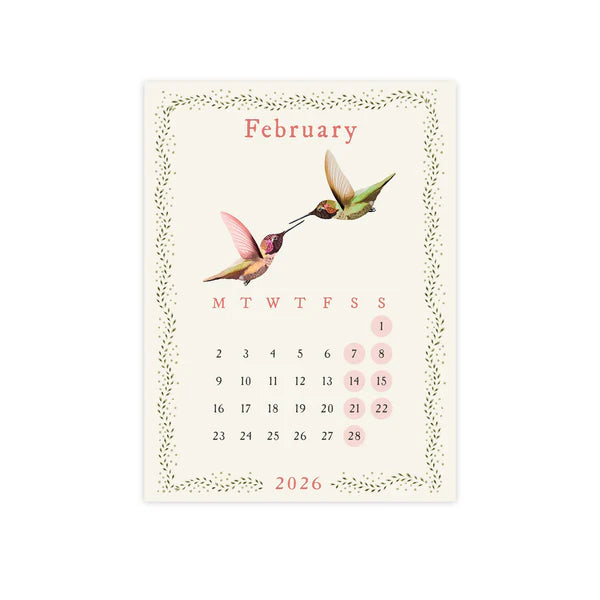2026 Desk Calendar - Woodland