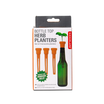 Bottle Top Herb Planters 3pk