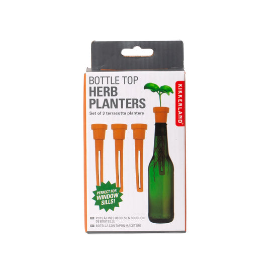Bottle Top Herb Planters 3pk