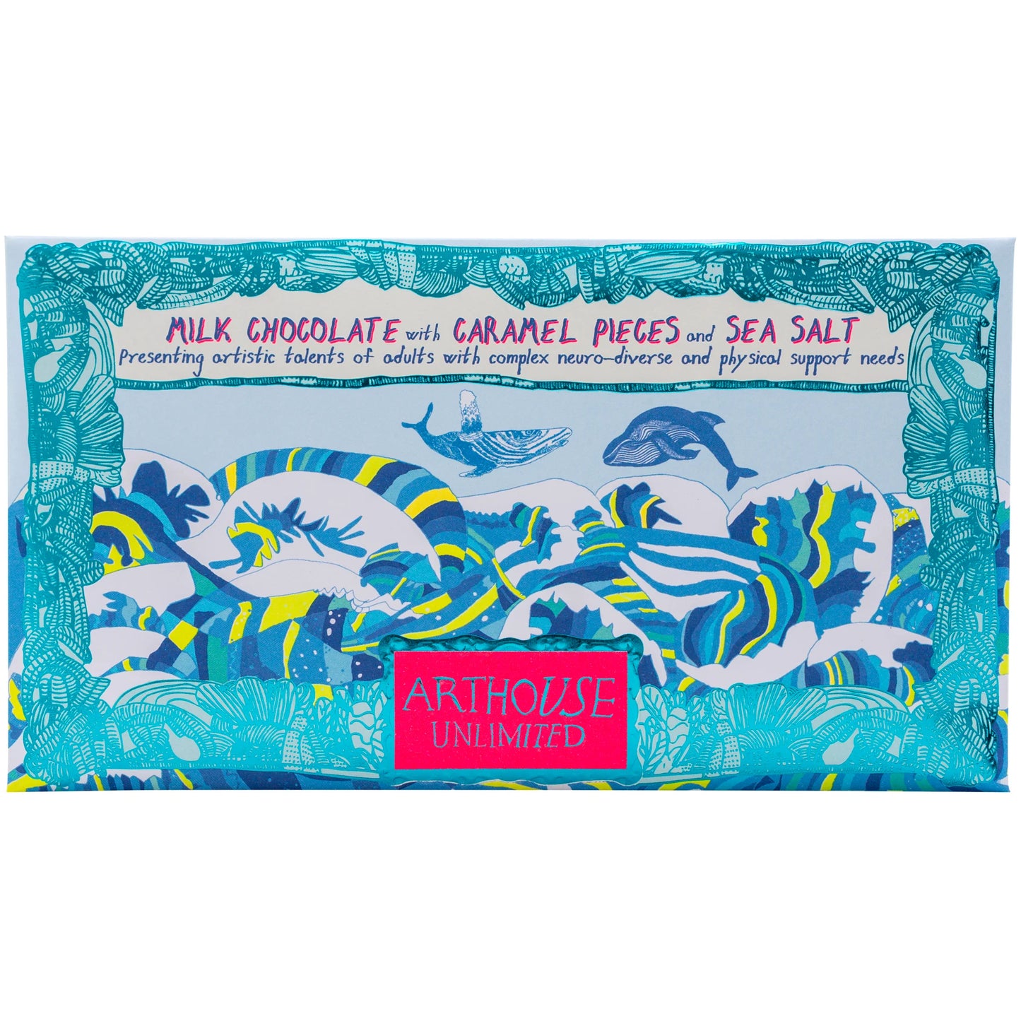 Arthouse Swim with Whales - Milk Chocolate Bar with Caramel & Sea Salt