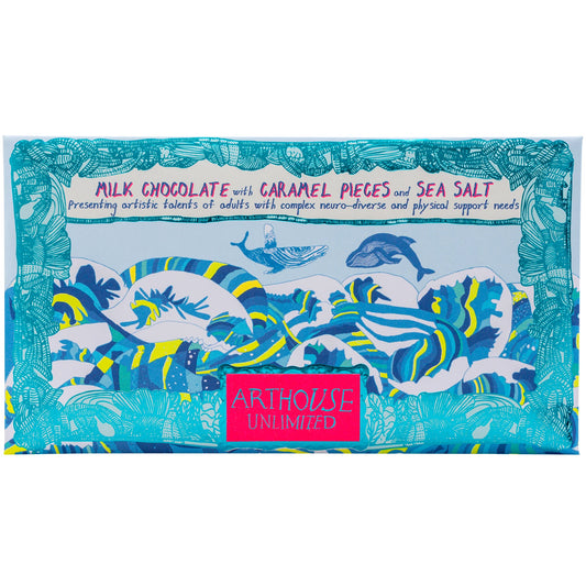 Arthouse Swim with Whales - Milk Chocolate Bar with Caramel & Sea Salt
