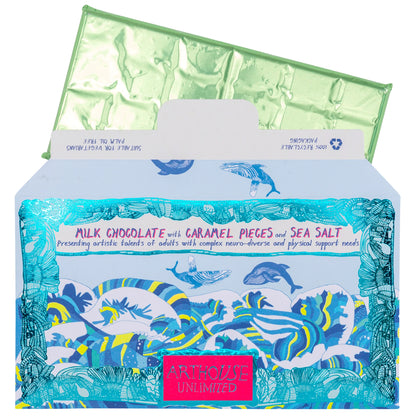 Arthouse Swim with Whales - Milk Chocolate Bar with Caramel & Sea Salt