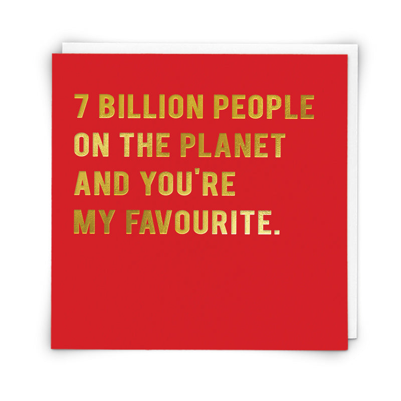 Valentine's Card 7 Billion People