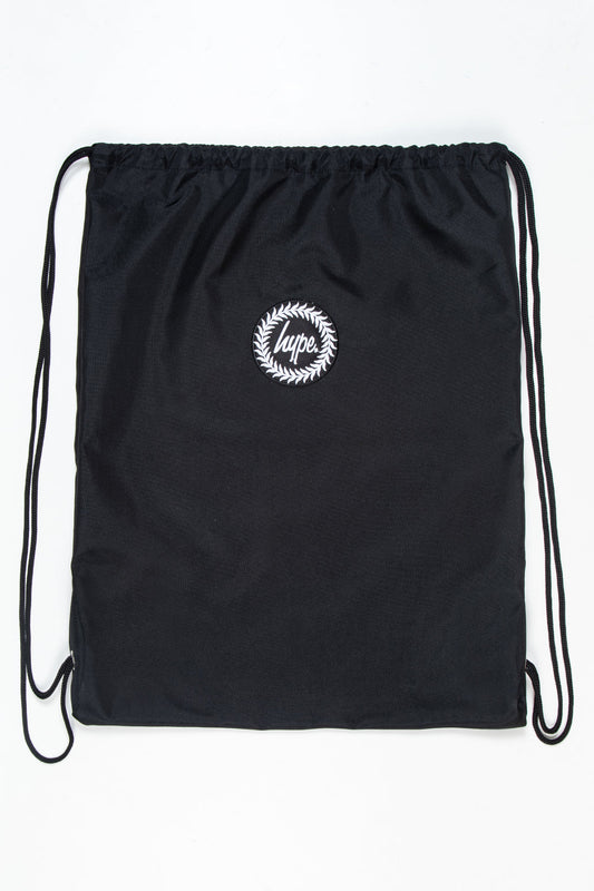 Hype Drawstring Bag Black Crest