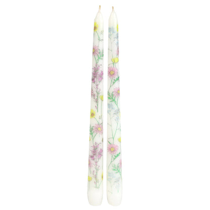 2pk Taper Dinner Candles Meadow