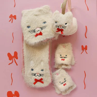 Cute Kitten Fluffy Scarf
