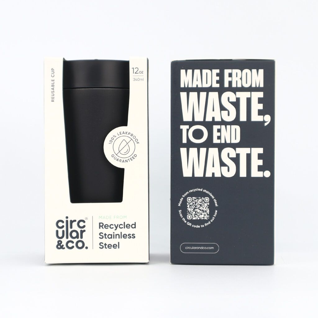 Recycled Stainless Steel 12oz Black