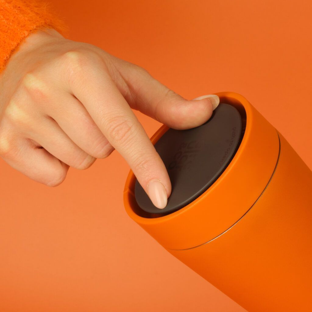 Recycled Stainless Steel 8oz Orange