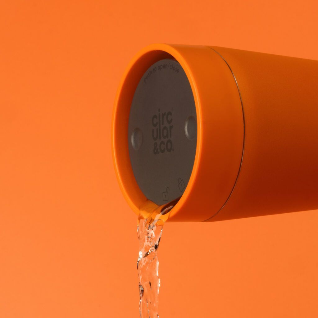 Recycled Stainless Steel 8oz Orange