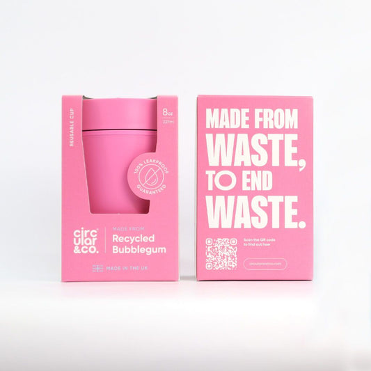 Bubblegum Reusable Cup 8oz Pink