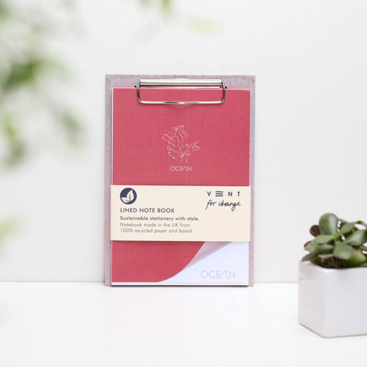 Ocean Clipboard & Pad Pink