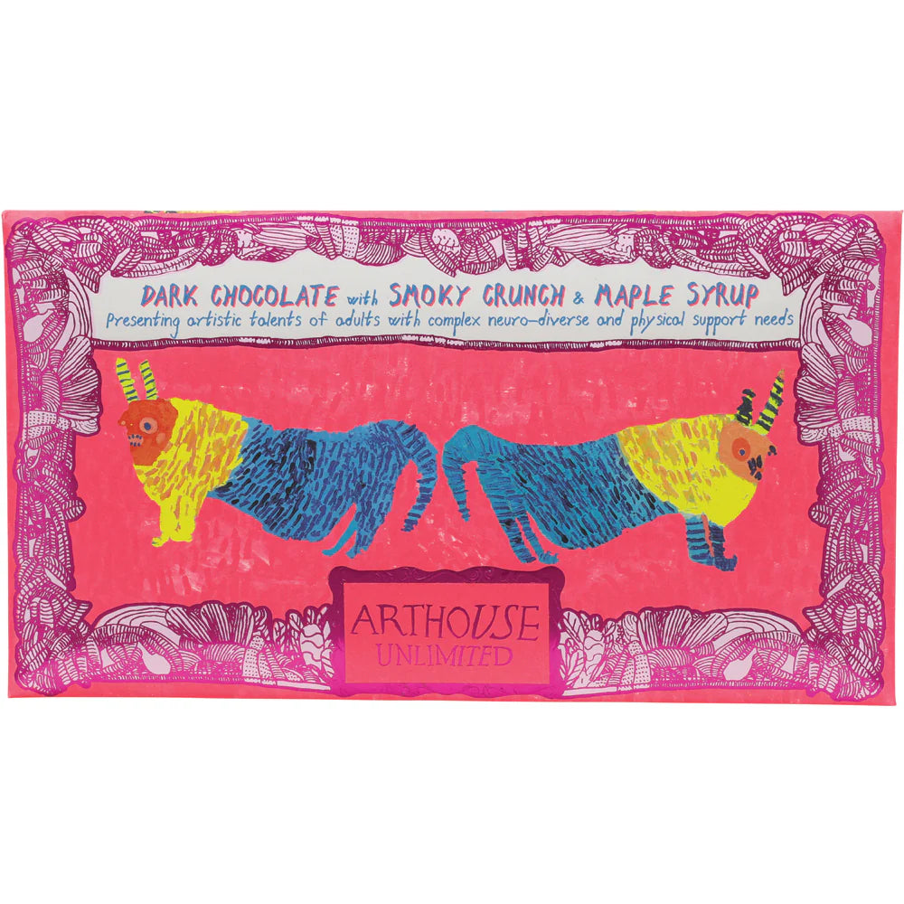 Arthouse Before & After the Dentist - Dark Chocolate Bar with Smoky Crunch & Maple Syrup (Vegan)