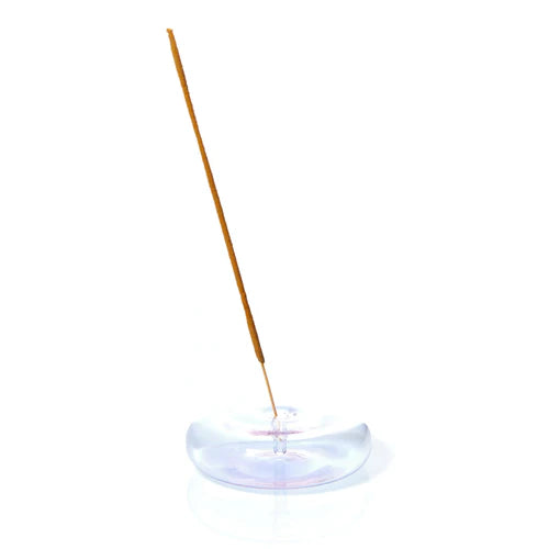 Maegen Dimple Glass Incense Holder (Lavender)