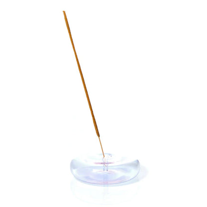 Maegen Dimple Glass Incense Holder (Lavender)