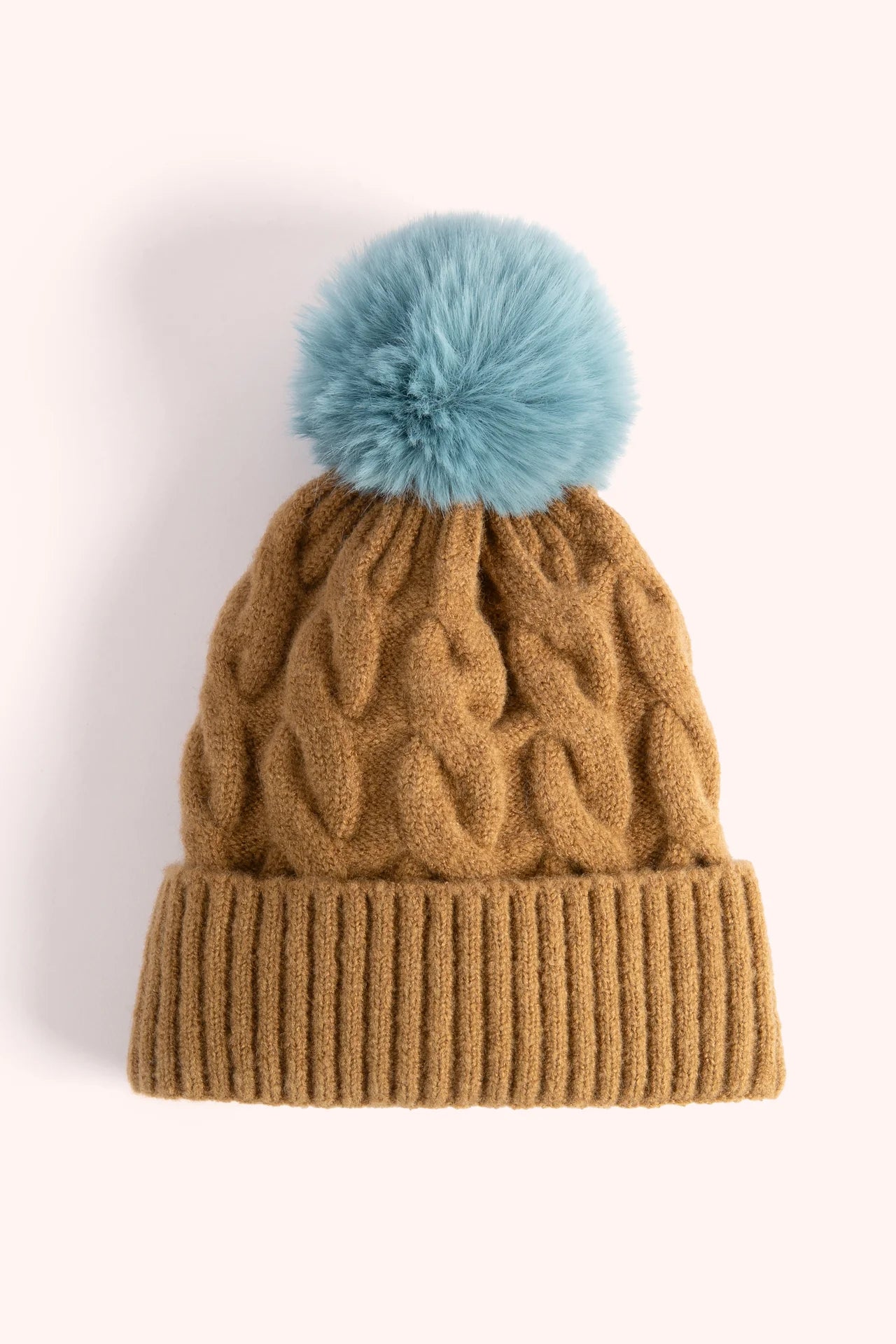 Elise Bobble Hat (Chocolate/Ice)