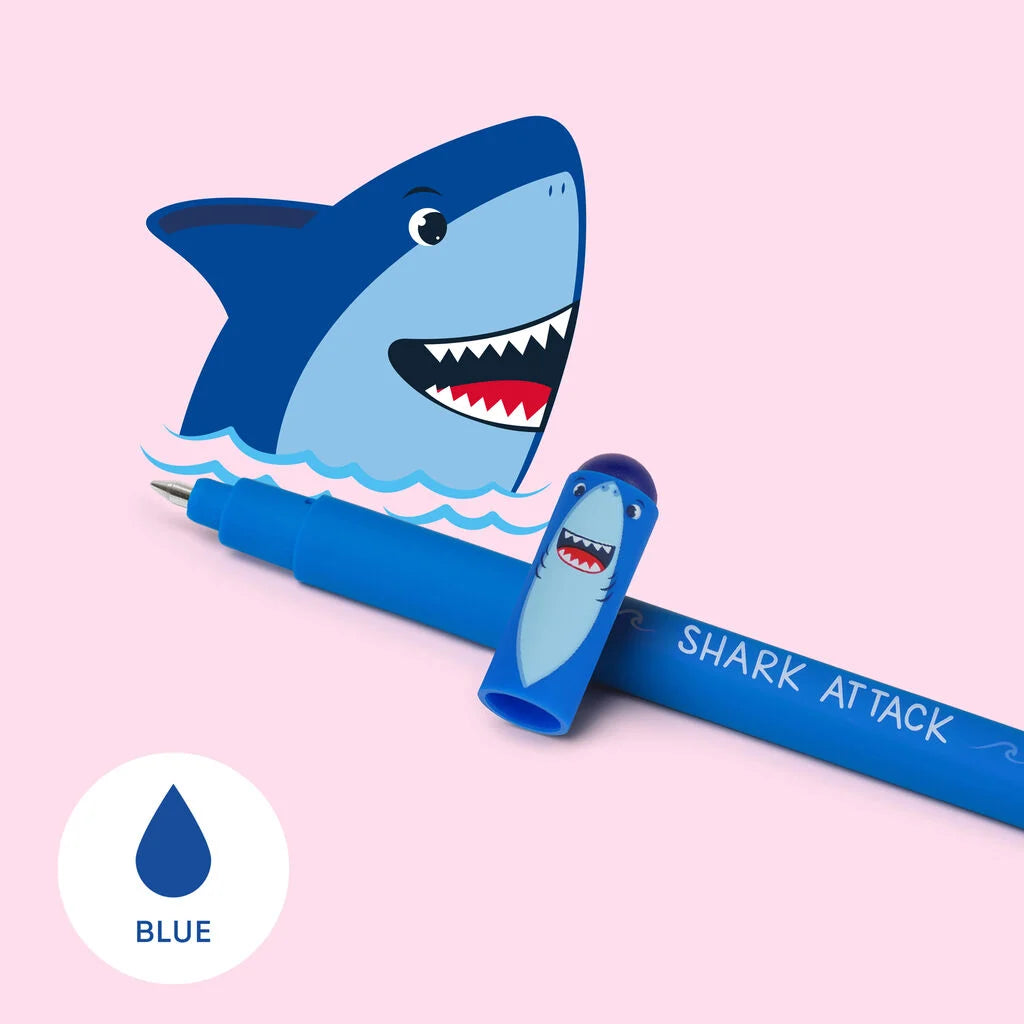 Erasable Pen Shark - Blue Ink