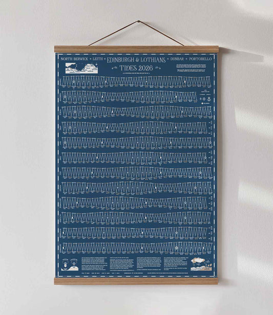 2026 Tide Chart Edinburgh & Lothians (Nautical Blue)