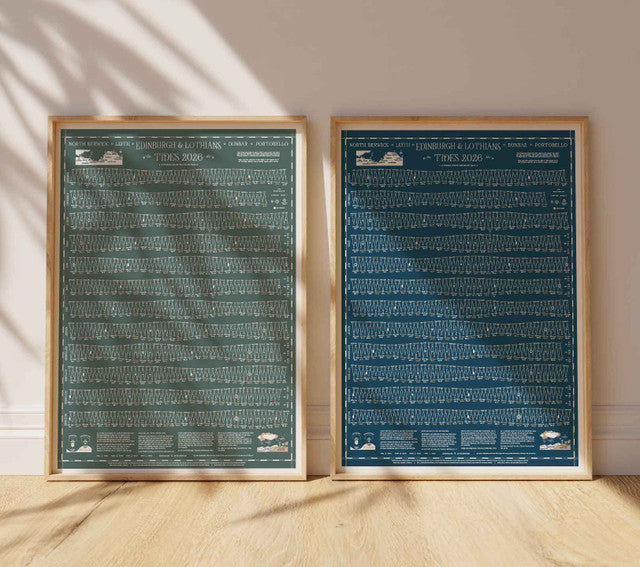 2026 Tide Chart Edinburgh & Lothians (Nautical Blue)