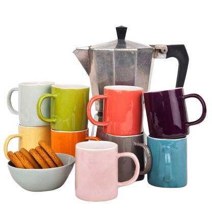 Stoneware Espresso Cup Coral