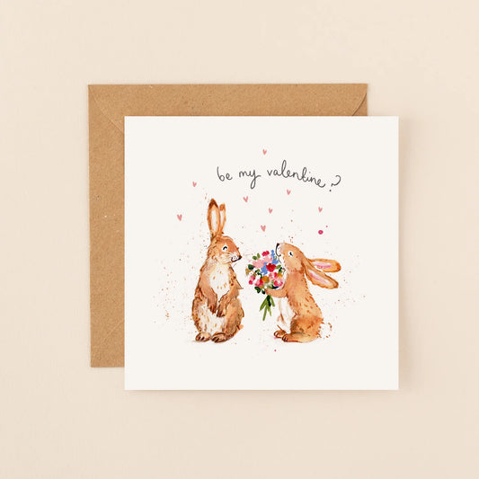 Valentine's Card Bunnies