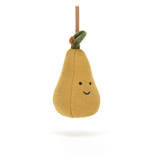 Jellycat Festive Folly Pear Hanging Decoration