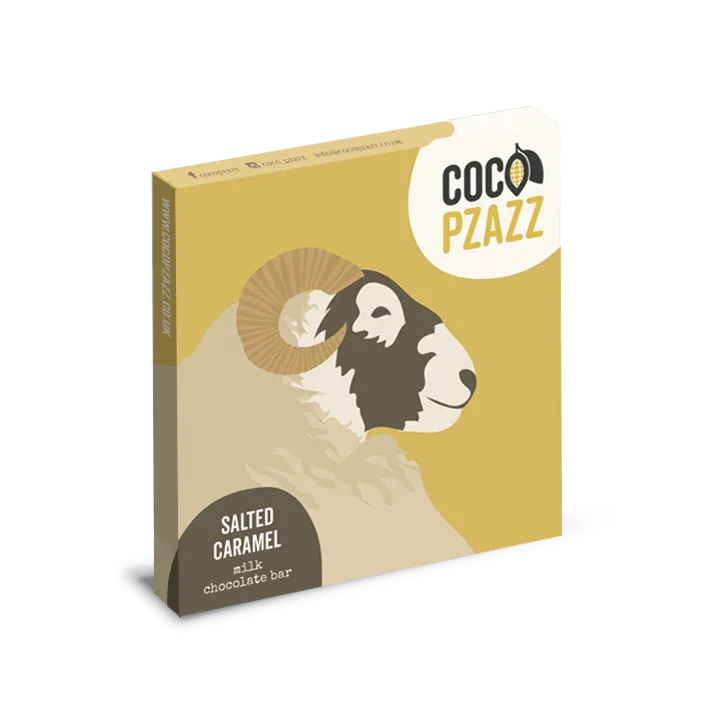 Coco Pzazz Salted Caramel Milk Chocolate Bar 80g