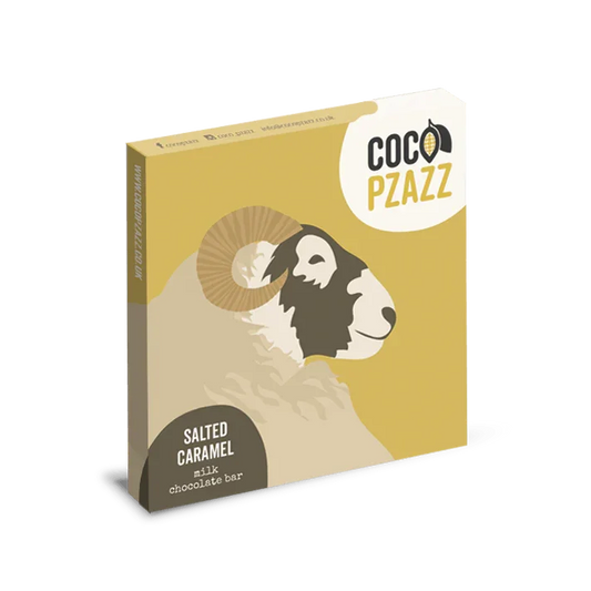 Coco Pzazz Salted Caramel Milk Chocolate Bar 80g