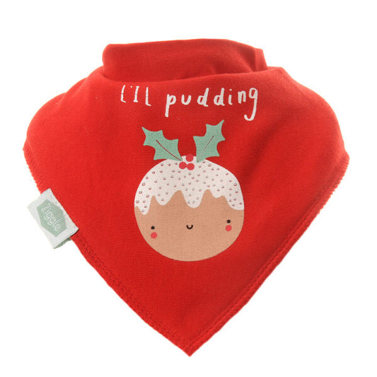 Ziggle Bib Red Lil Pudding Christmas