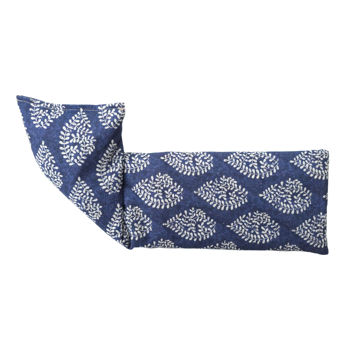 Fern Navy Linen/Cotton Microwaveable Wheat Bag - Unscented