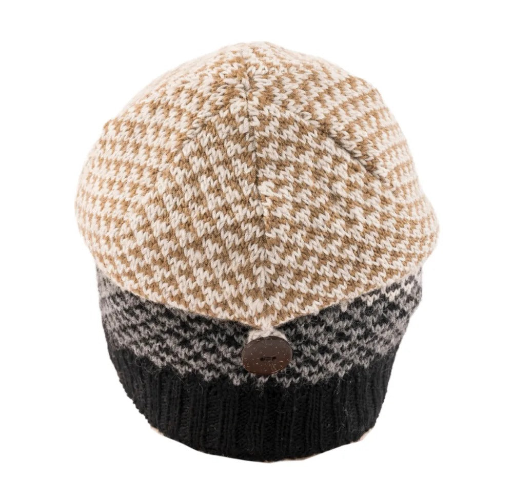 KuSan Floppy Beret Fine Yarn (Black)